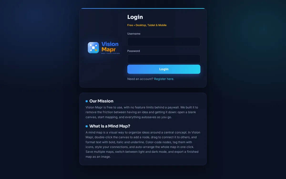 Vision Mapr: Mind Mapping Without the Freemium Guilt Trip