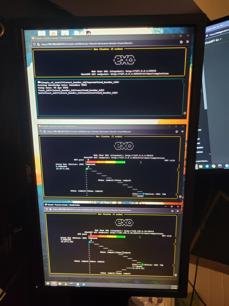 exo llm cluster